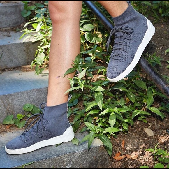 J/SLIDES JILLY Grey Knit Sneaker - Picture 5 of 8